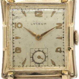 Vintage 24mm Lyceum 264086 Men's Mechanical Wristwatch 86 A Swiss 10k GF